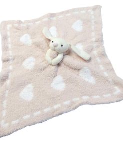 Barefoot Dreams CozyChic Dream Buddies, Rosa/Blanco, 16"
