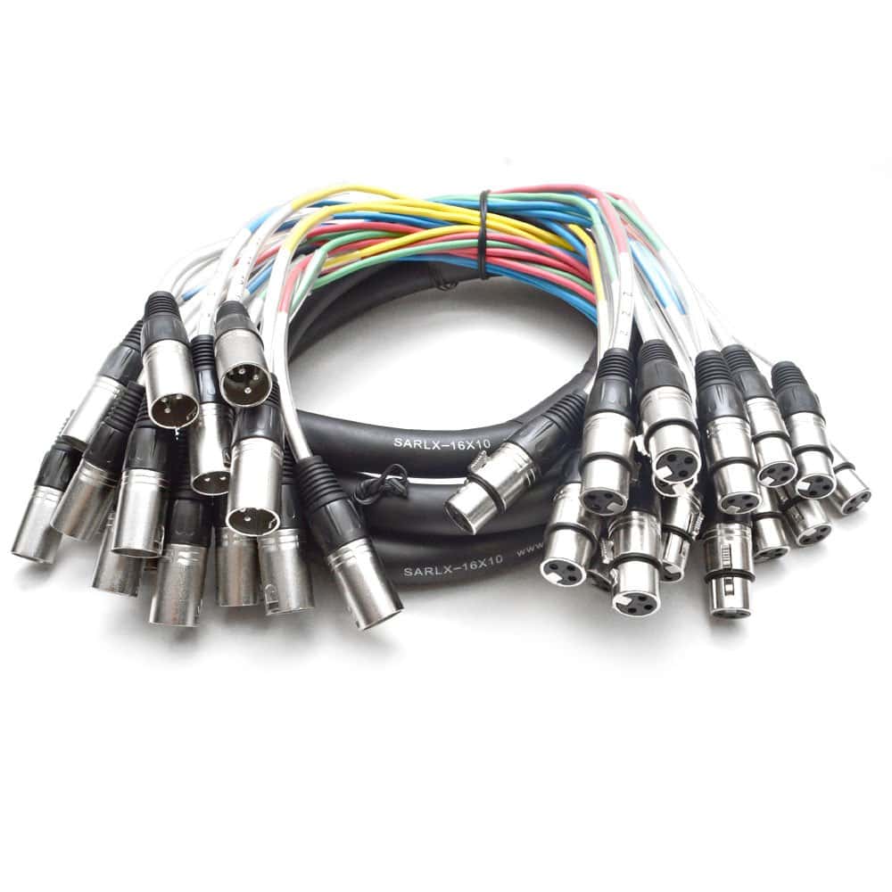 Seismic Audio - Cable serpiente XLR de 16 canales - 10 pies