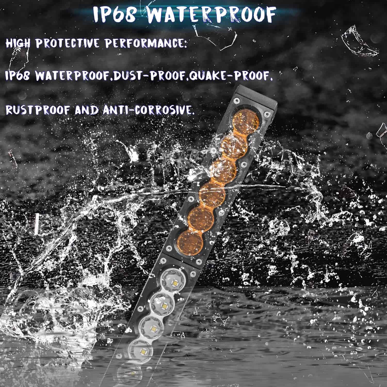 Barra de luz Led de fila única Angel ma 90W 20" Blanco - Imagen 7