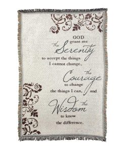 Manta de tapiz de algodón con filigrana de hojas de oración