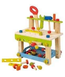 Banco de trabajo para niños EverEarth con herramientas.