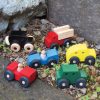 Mites - Juego de 6 Coches de Madera - Hecho en EE. UU.