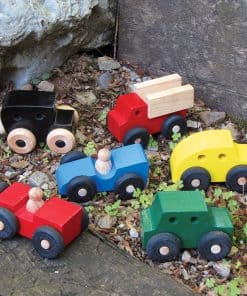 Mites - Juego de 6 Coches de Madera - Hecho en EE. UU.