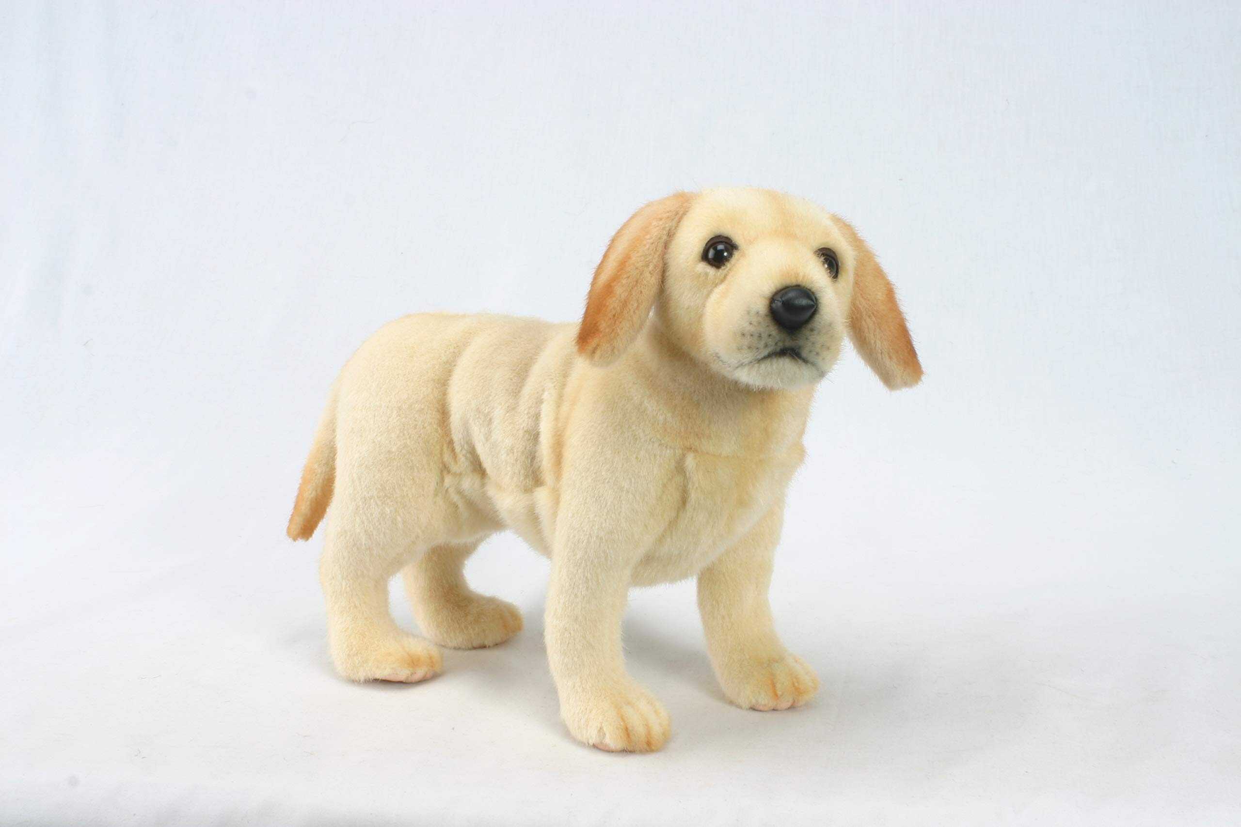 Peluche de Cachorro de Labrador Amarillo HANSA de Pie de