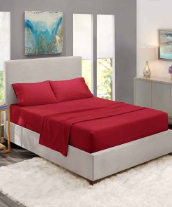 Juego de sábanas de 1000 hilos tamaño KING de 4 piezas,