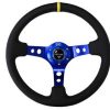Volante Reforzado NRG Innovations NRG-RST-006BL-Y - 350mm