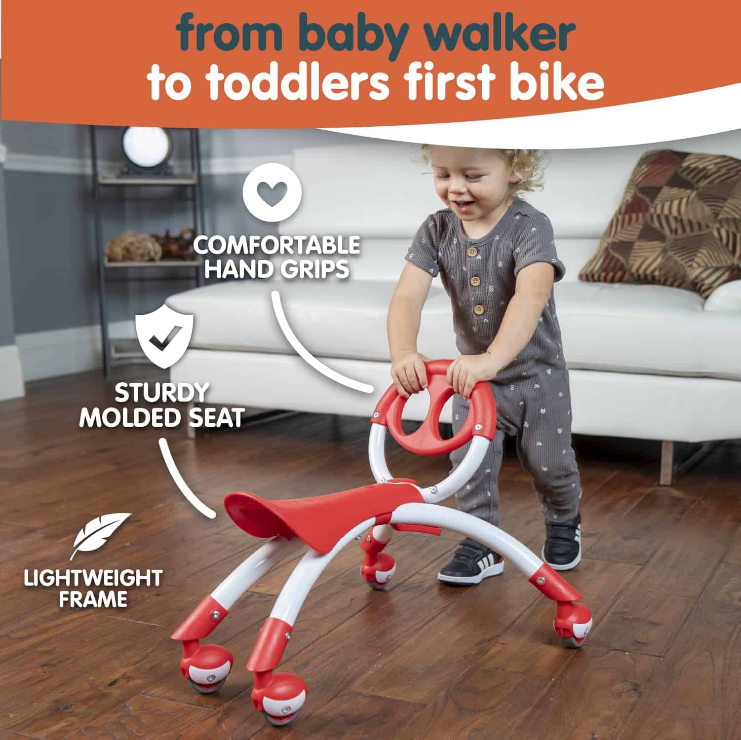 YBIKE Pewi Juguetes para Caminar - Andador para niños de 9 - Imagen 3