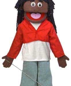 Marioneta de estilo ventrílocuo de cuerpo completo de niña