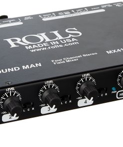 Mezcladora de Campo ROLLS de 4 Canales con Medidores LED,