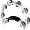 Pandereta RhythmTech RT1020, Cáscaras de Níquel, Blanco
