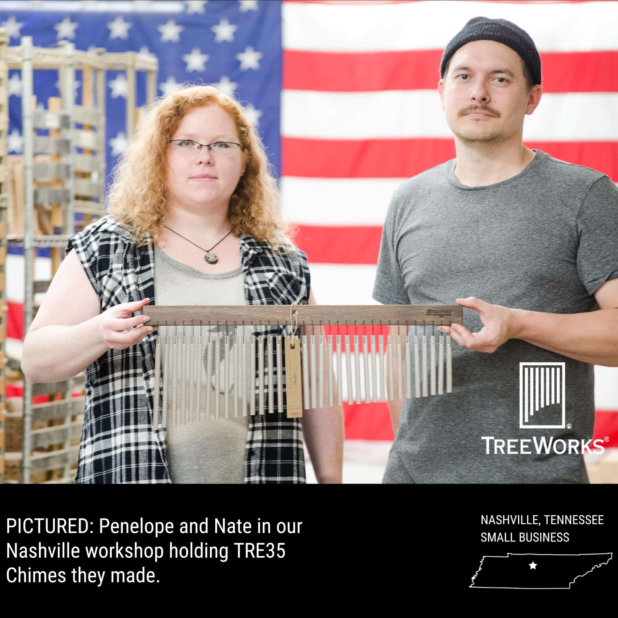 TreeWorks Chimes Classic Large Single Row Bar Chimes - - Imagen 7