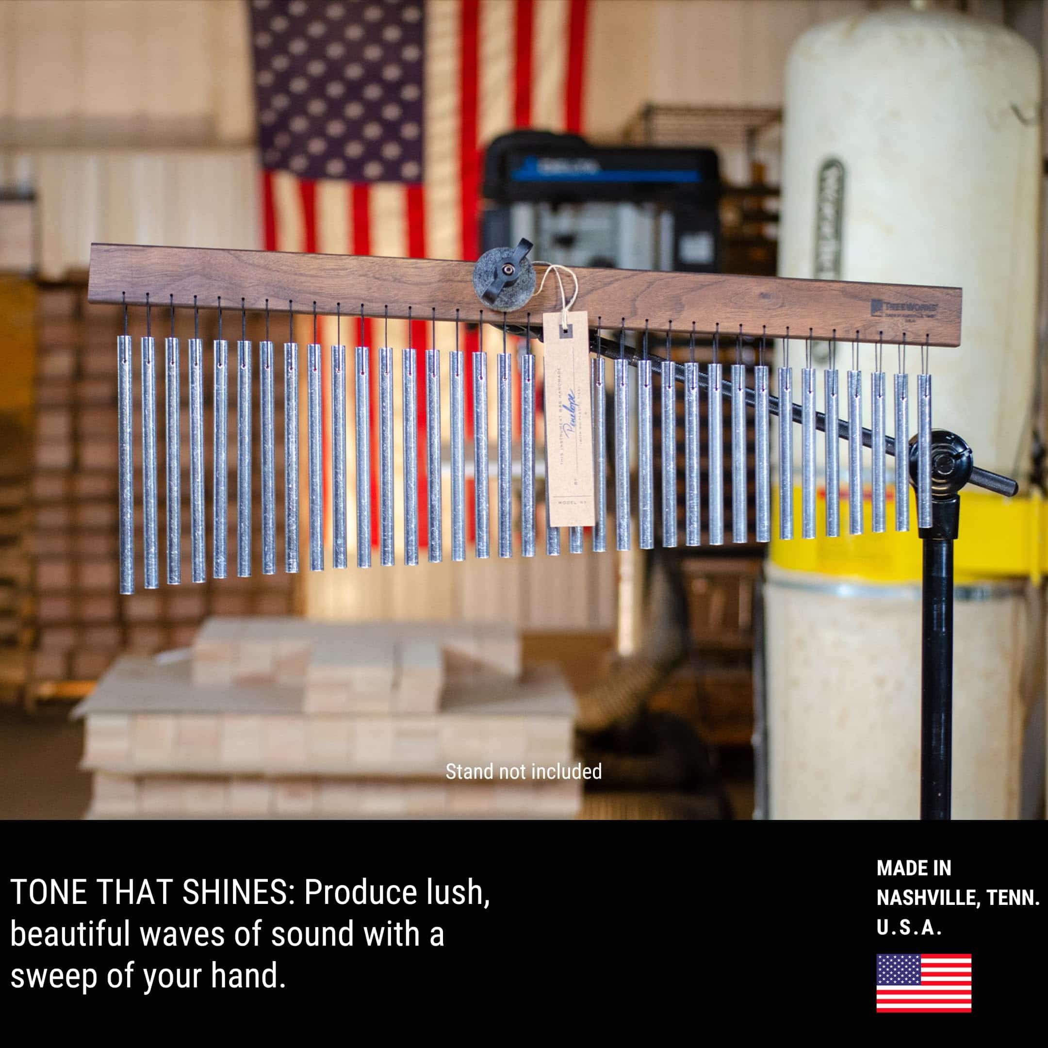 TreeWorks Chimes Classic Large Single Row Bar Chimes - - Imagen 3