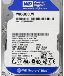 Disco Duro SATA de 500GB Western Digital WD5000BEVT 2.5"