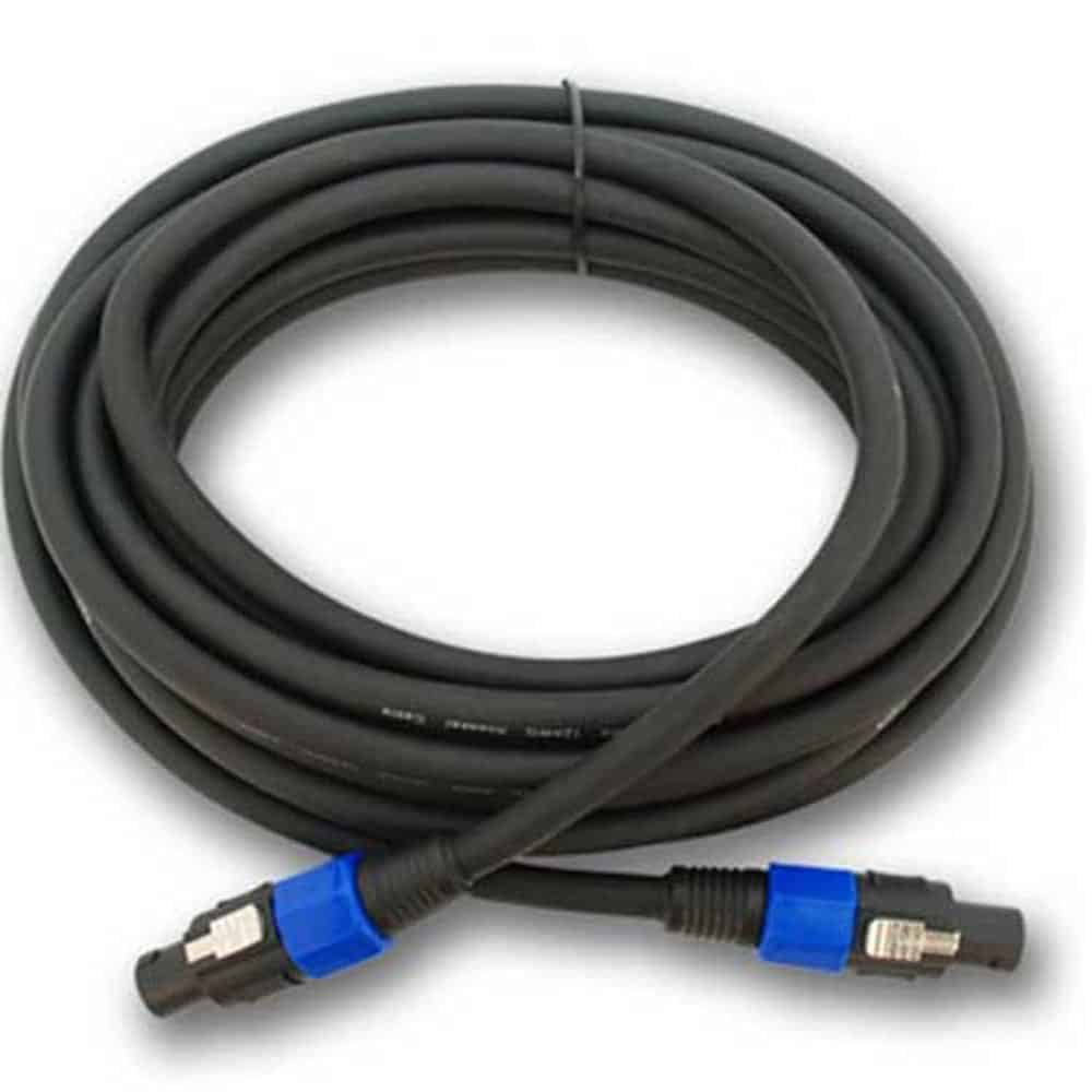Cable de Altavoz Speakon a Speakon de 25 Pies - 4 Conductor