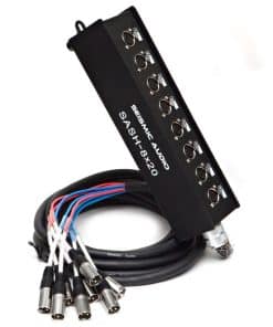 Seismic Audio - SASH-8x20 - Cable Serpiente Sub de 8