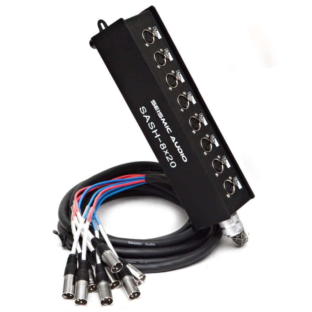 Seismic Audio - SASH-8x20 - Cable Serpiente Sub de 8