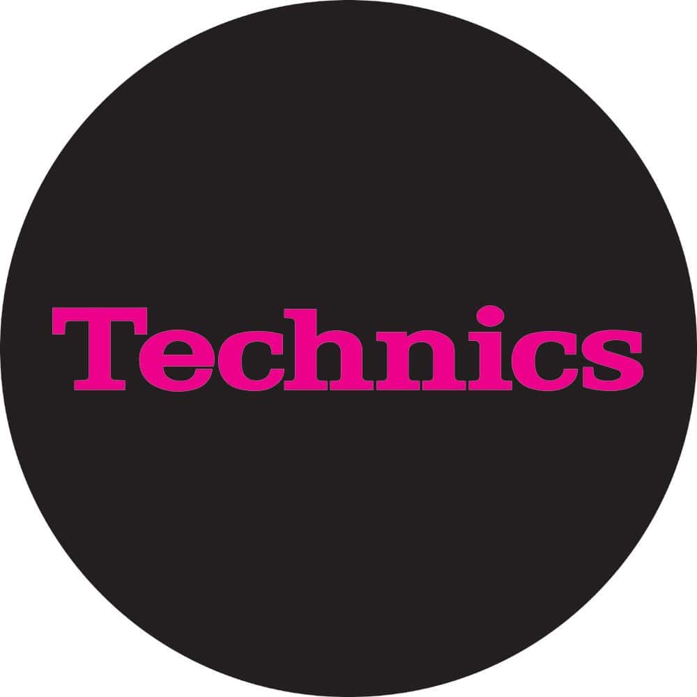 Technics Slipmat 60652 Simple T3: Rosa sobre Negro