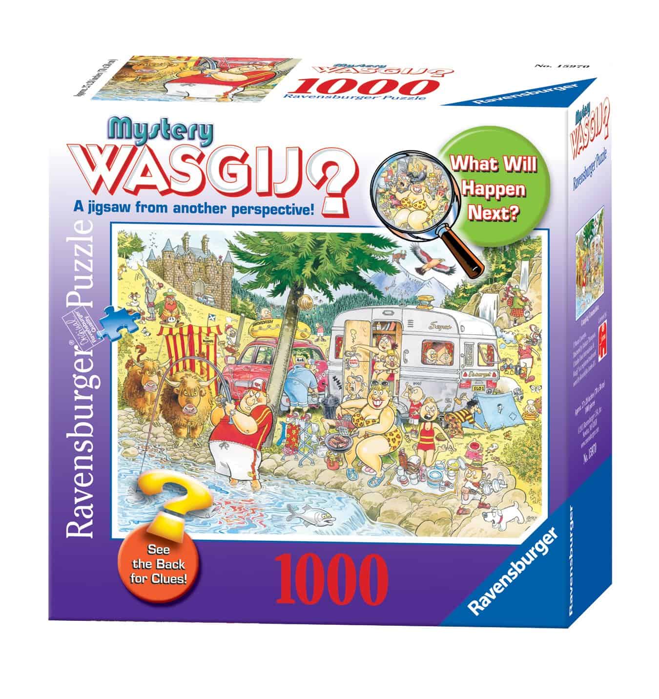 Wasgij Mystery: Camping Commotion - Rompecabezas de 1000