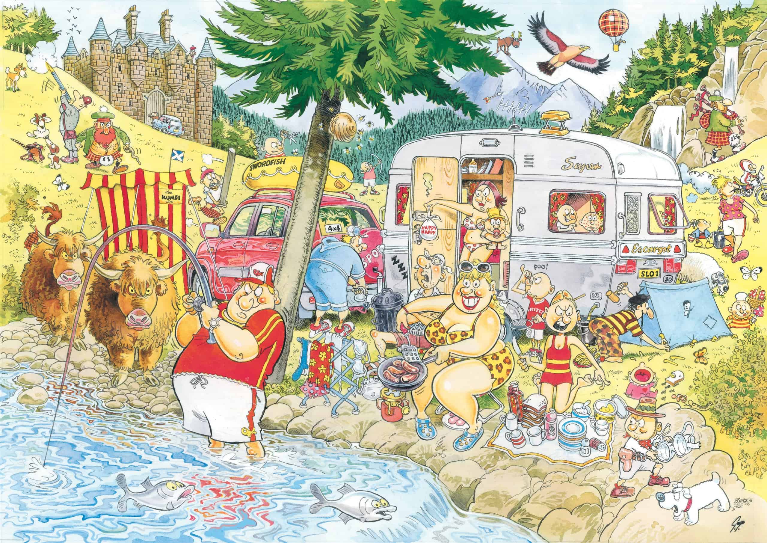 Wasgij Mystery: Camping Commotion - Rompecabezas de 1000 - Imagen 3