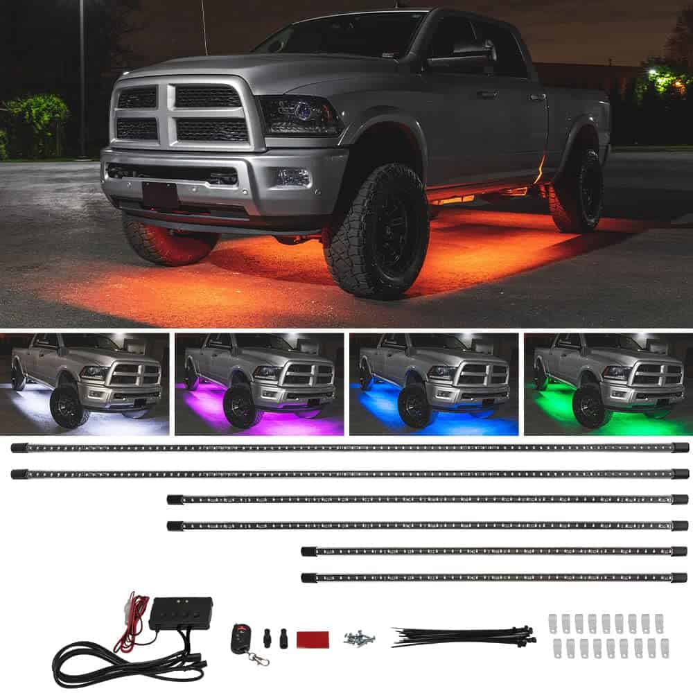 Kit de Iluminación LED LEDGlow 6pc Multi-Color para