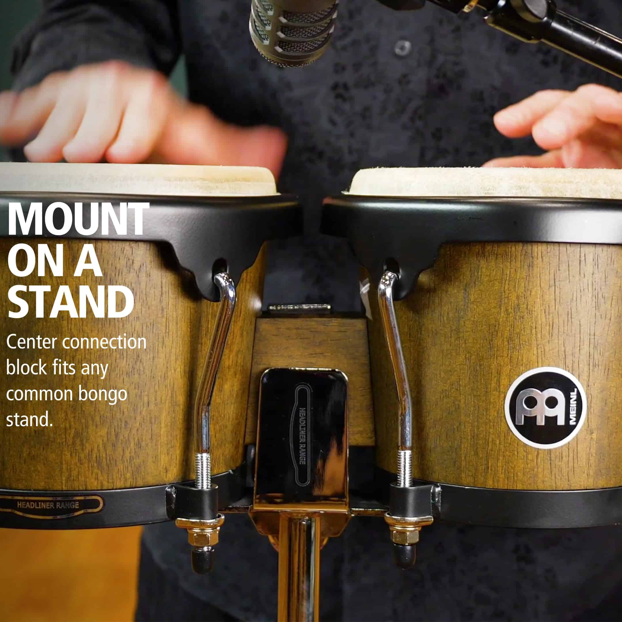 Set de Tambores de Mano Bongos Meinl Percussion 6.75" y 8" - Imagen 6