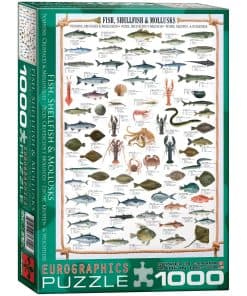 Rompecabezas EuroGraphics Peces Mariscos Moluscos de 1000