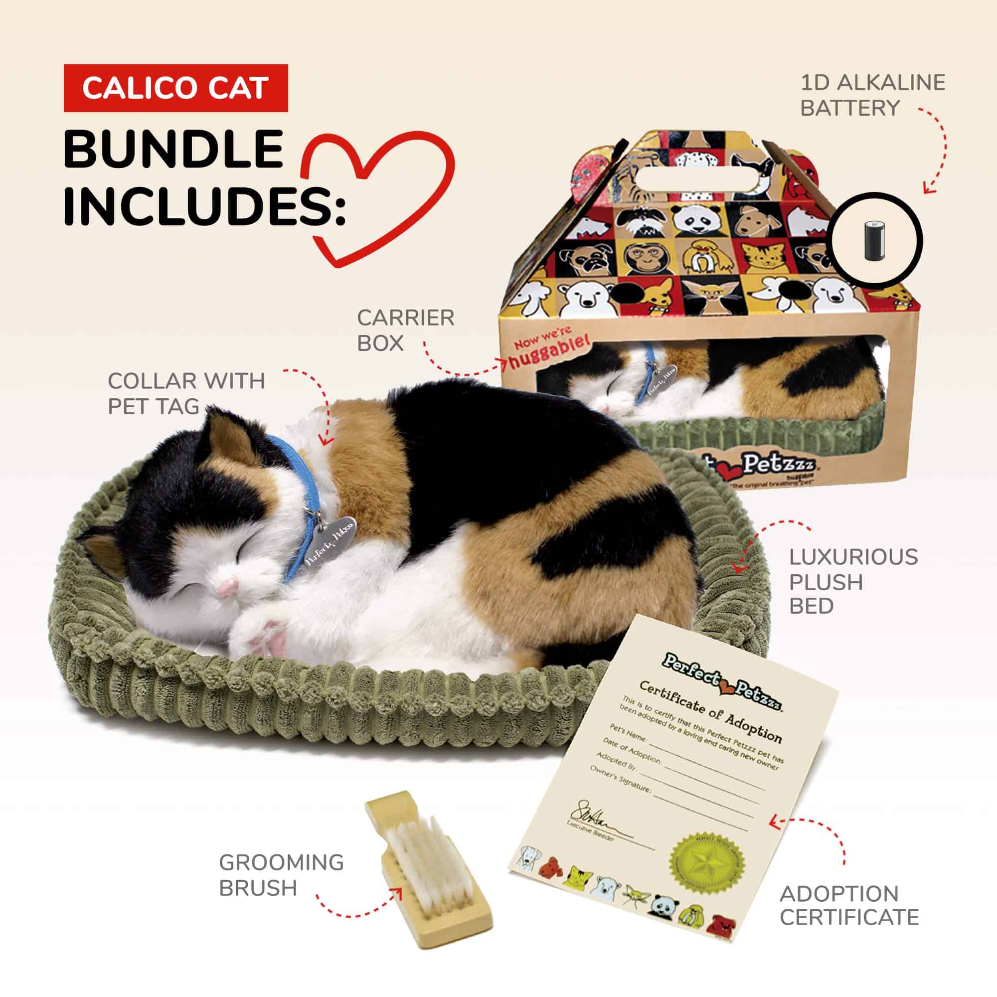 Perfect Petzzz - Original Petzzz Gato Calico, Juguete de - Imagen 3