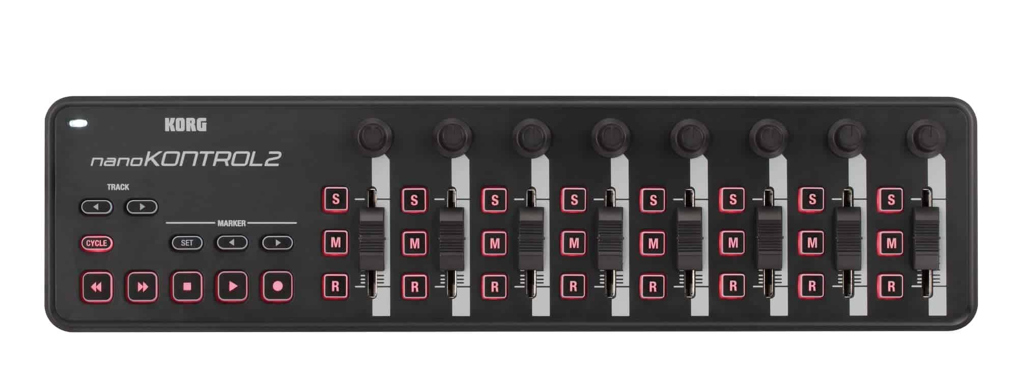 Superficie de control USB Korg nanoKONTROL2 Slim-Line, Negro