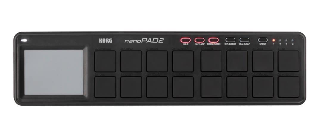 Controlador de pads MIDI USB Korg nanoPAD2 Slim-Line - Negro