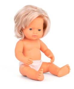 Muñeca Bebé Anatómica de 15'' de Miniland, Niña Caucásica