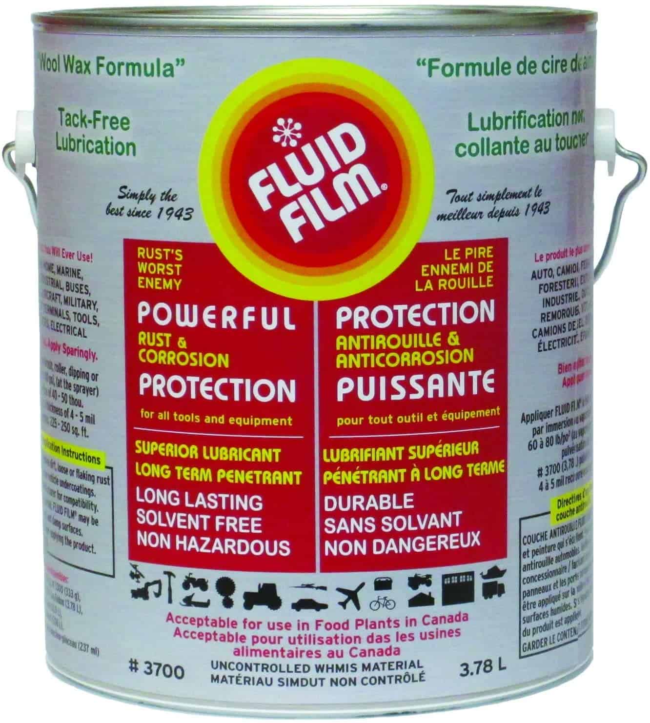 FLUID FILM 1 galón Lata Inhibidor de óxido Prevención de