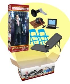 Set de Anunciador de Ring de Lucha Hablante y Accesorios