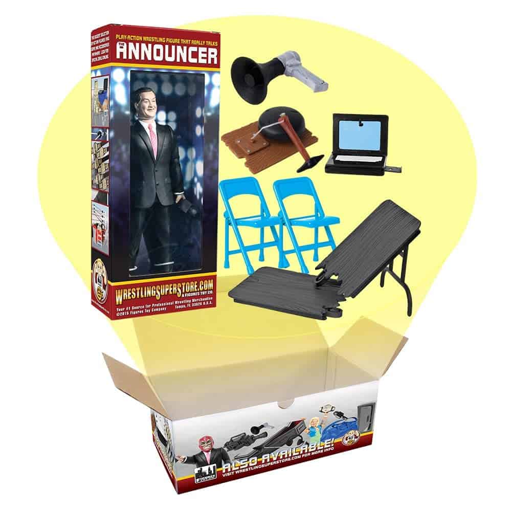 Set de Anunciador de Ring de Lucha Hablante y Accesorios