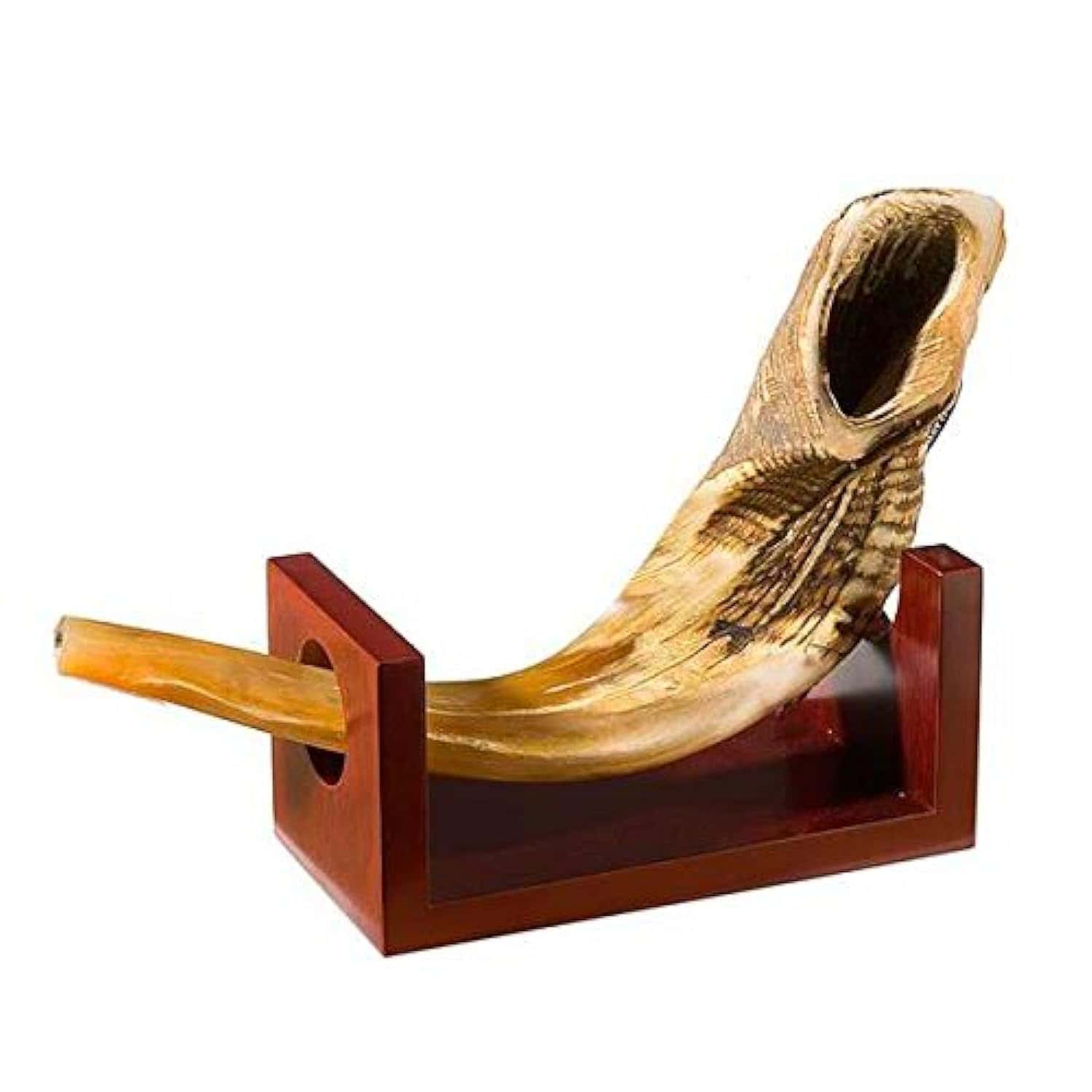 Soporte de madera para Shofar Holy Land Gifts para cuernos