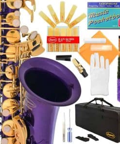 Saxofón Alto E-flat Eb Lazarro Professional Cuerpo Morado