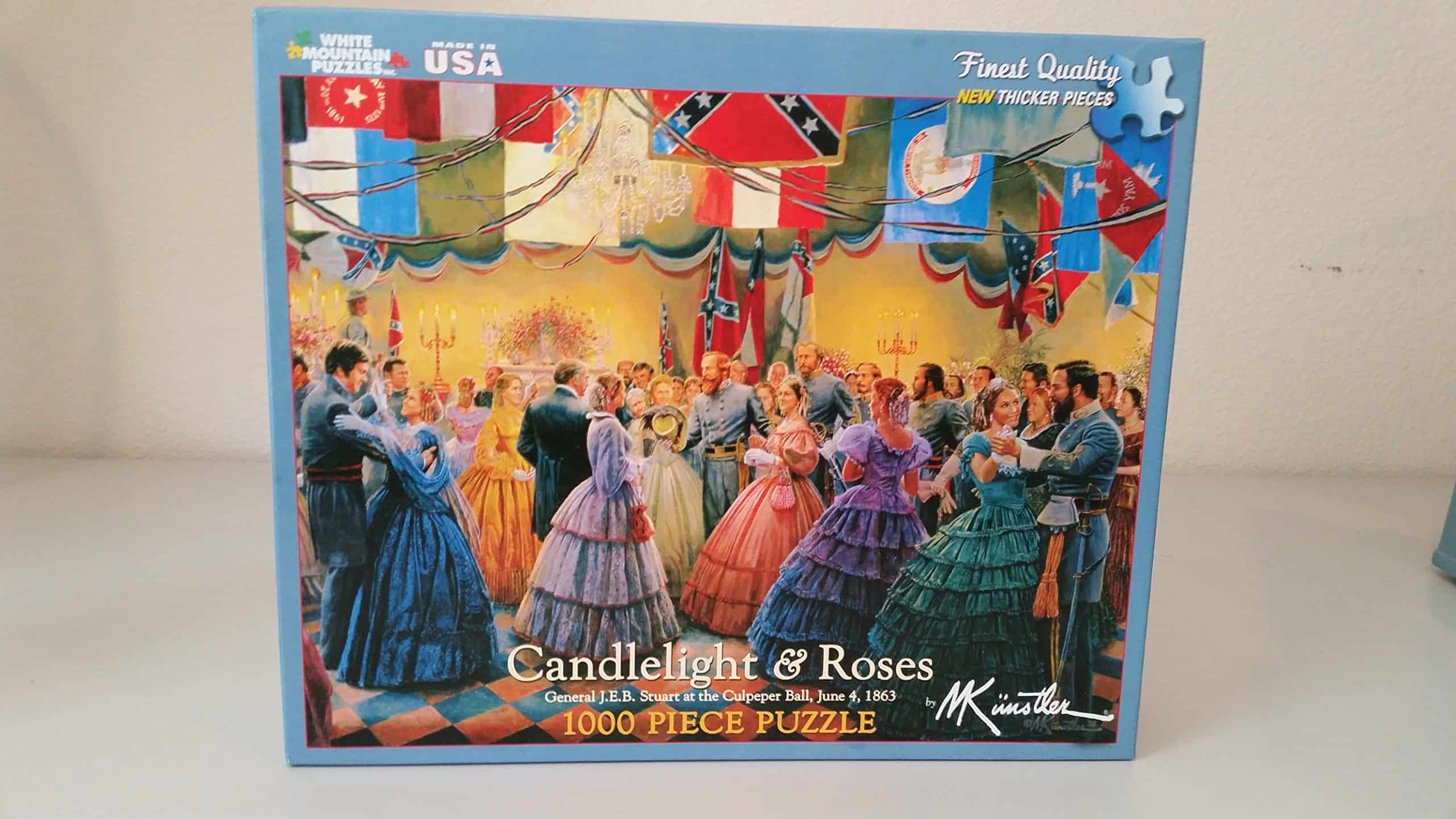 Rompecabezas de 1000 Piezas Candlelight & Roses de White