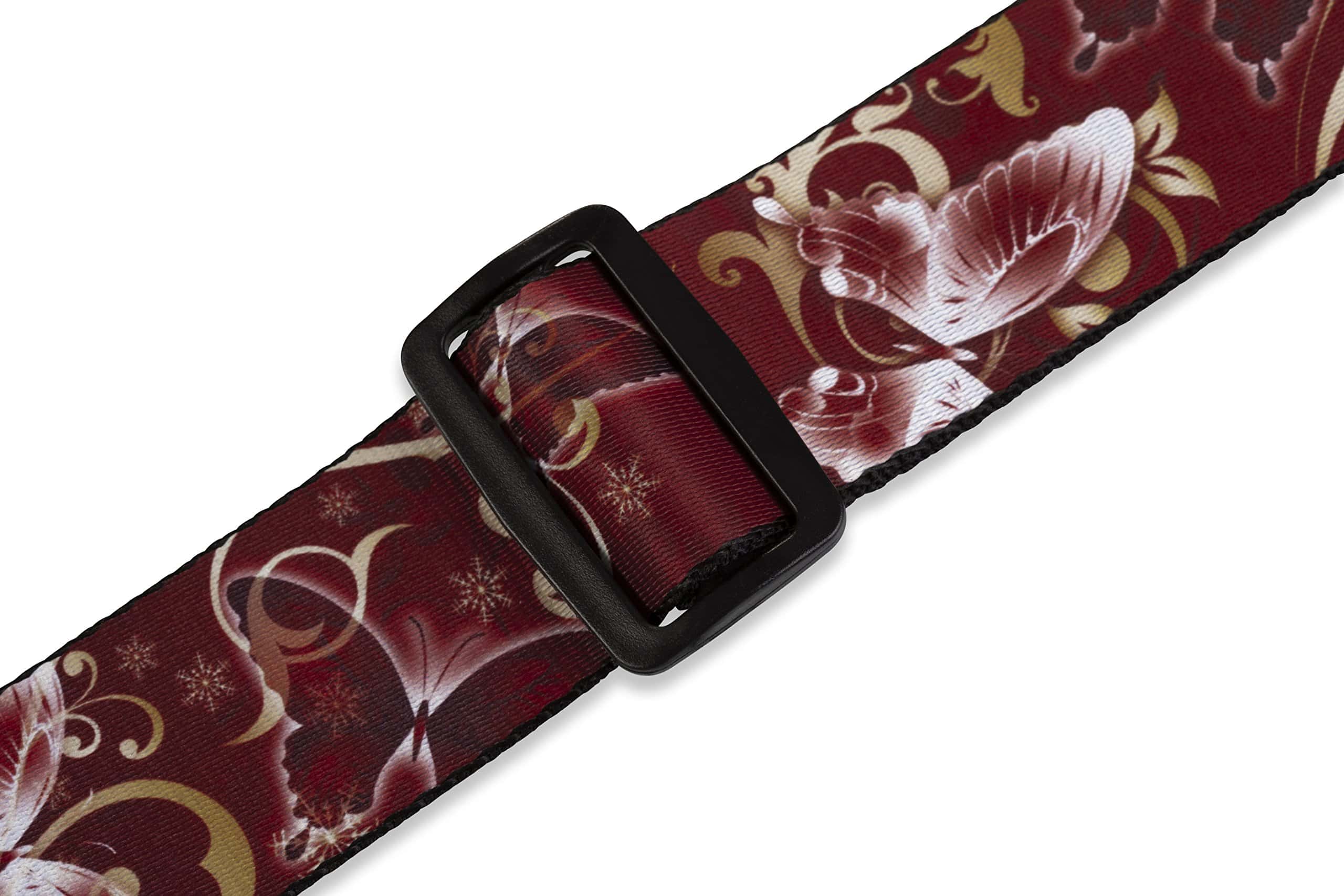 Correa para guitarra Levy's Leathers de 2" -Rojo - Imagen 4