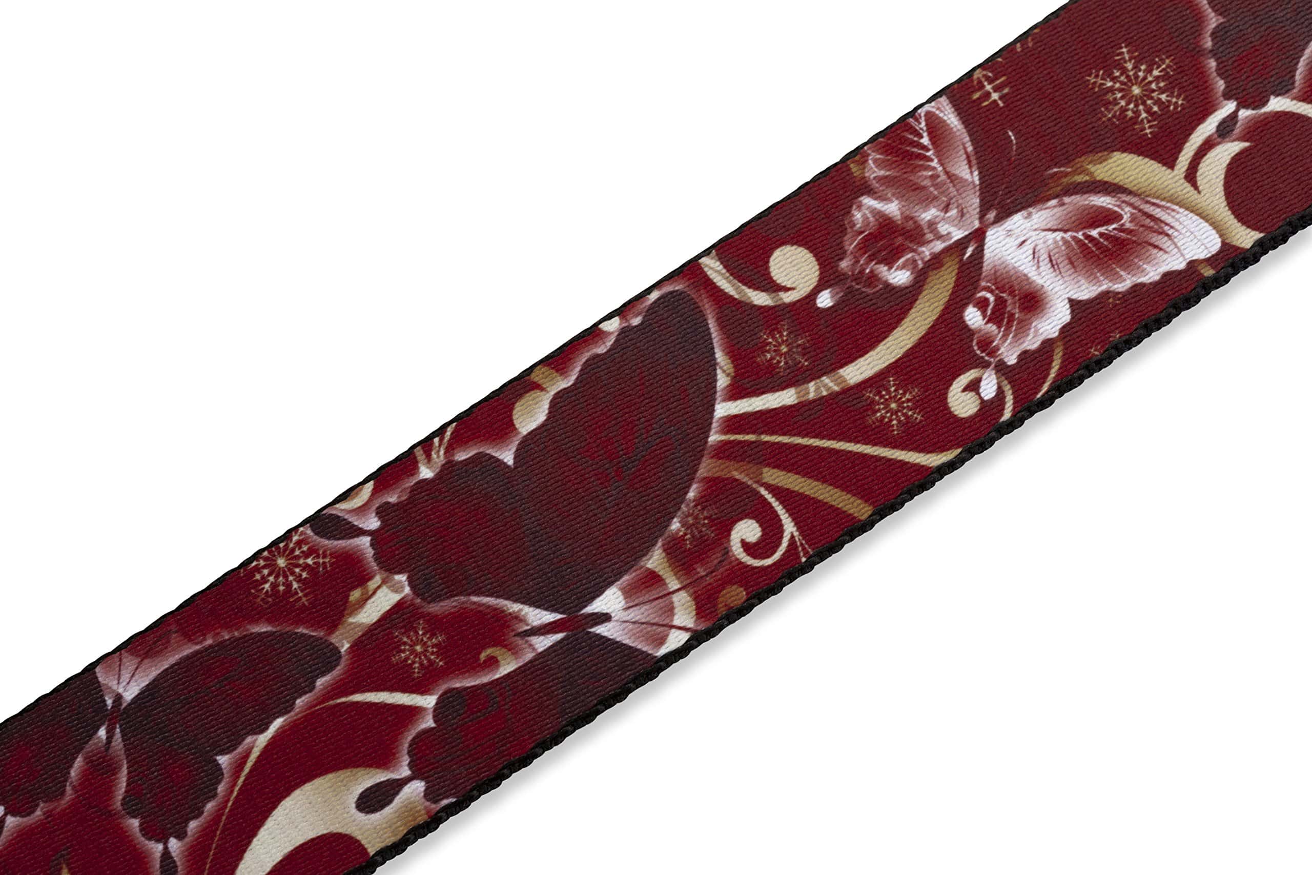 Correa para guitarra Levy's Leathers de 2" -Rojo - Imagen 3