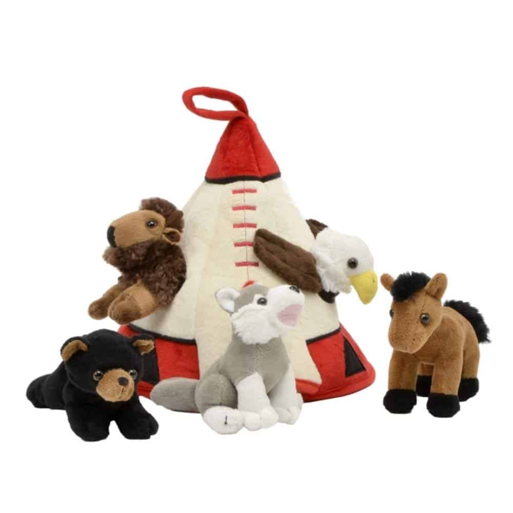 Set de Juego de Teepee de Peluche de la India 12" H