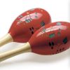 Maracas de Madera Stagg MRW-29, 28cm, Rojo