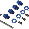 Traxxas 6856X Slash 4WD Wheel Hubs, 17mm, Azul Anodizado