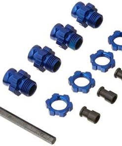 Traxxas 6856X Slash 4WD Wheel Hubs, 17mm, Azul Anodizado
