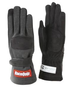 Guantes de Carrera RaceQuip Serie 355 de 2 -Negro