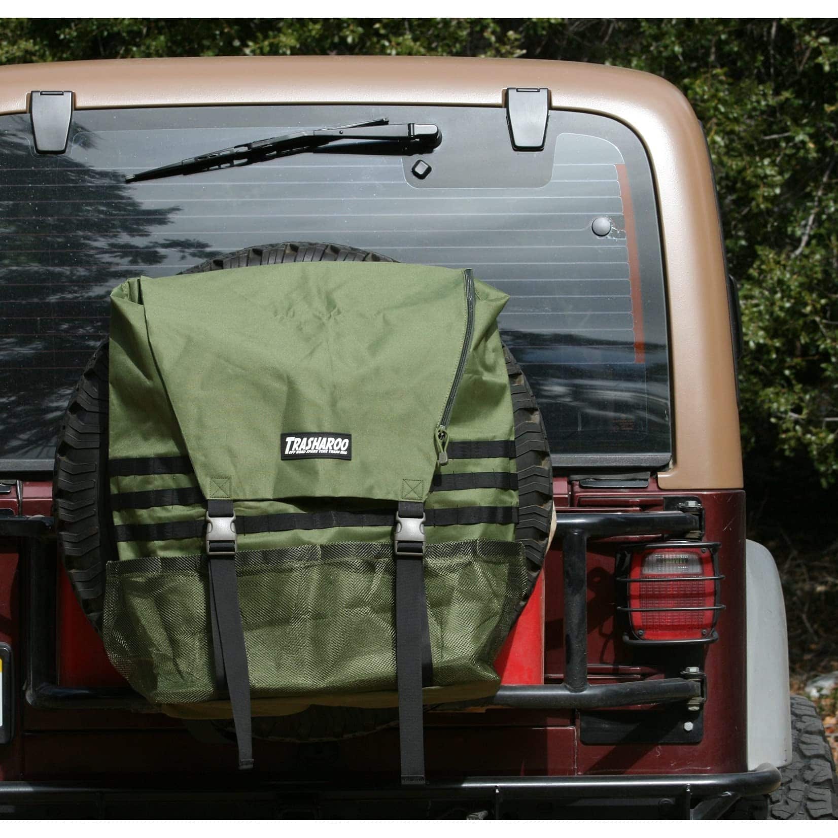 Bolsa de basura para neumático de repuesto Trasharoo Verde - Imagen 4