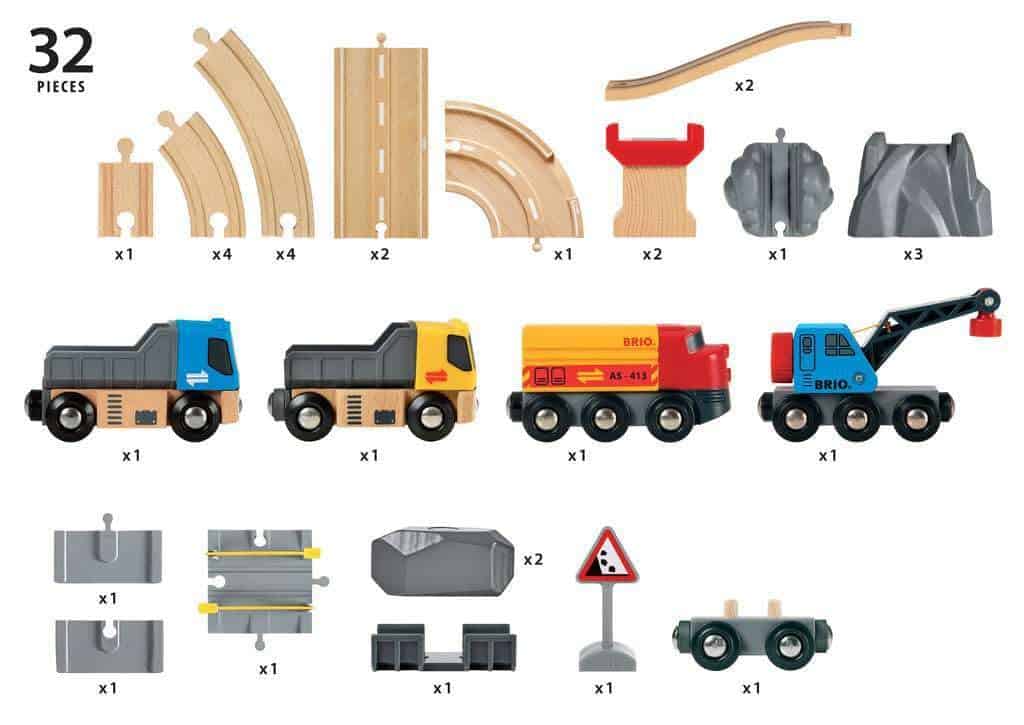 BRIO World 33210 - Set de Carga Ferroviaria y Terrestre - - Imagen 10