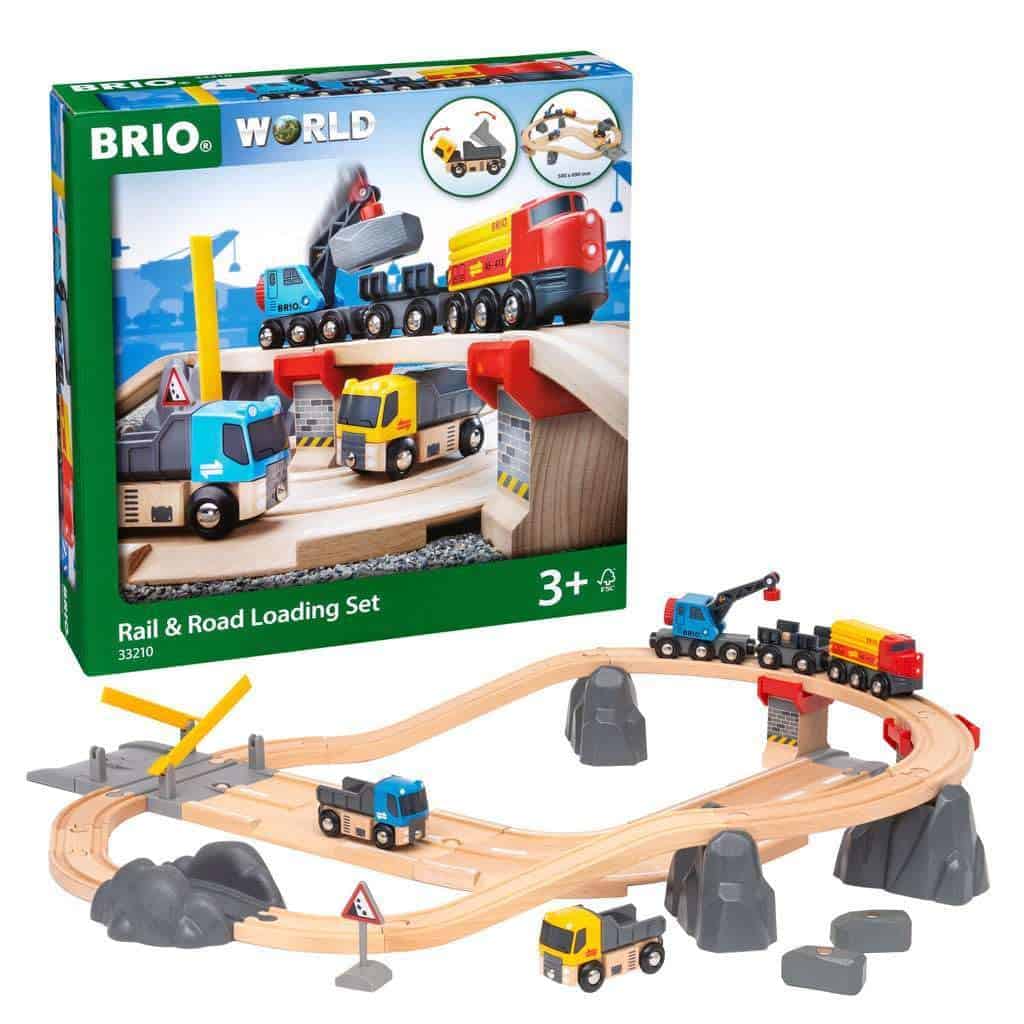 BRIO World 33210 - Set de Carga Ferroviaria y Terrestre - - Imagen 3