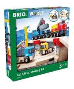 BRIO World 33210 - Set de Carga Ferroviaria y Terrestre -