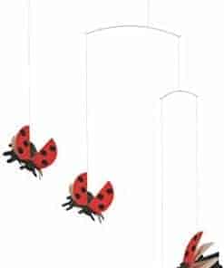 Móvil de guardería colgante de Mariquita - 20 pulgadas -