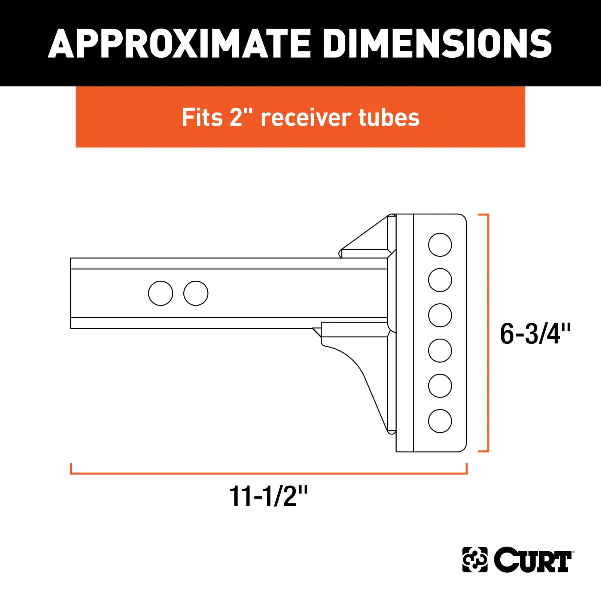CURT 45911 Reemplazo del Vástago para Enganche de Remolque - Imagen 3