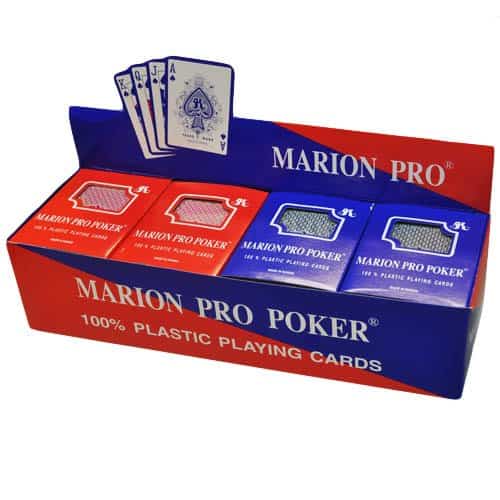 Caja de Marion de 12 Barajas de Cartas de Póker